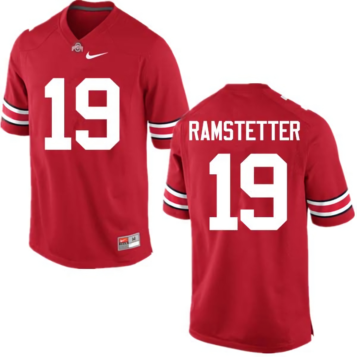 Joe Ramstetter Ohio State Buckeyes Men's NCAA #19 Nike Red College Stitched Football Jersey XLL5356FH